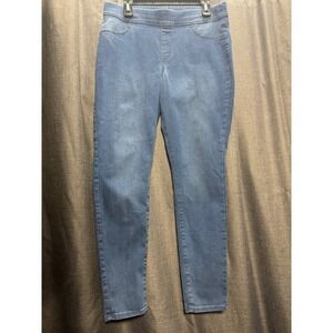 Old Navy Pull On Jeggings Denim‎ Look Stretch Waist Comfortable Casual Pants 12